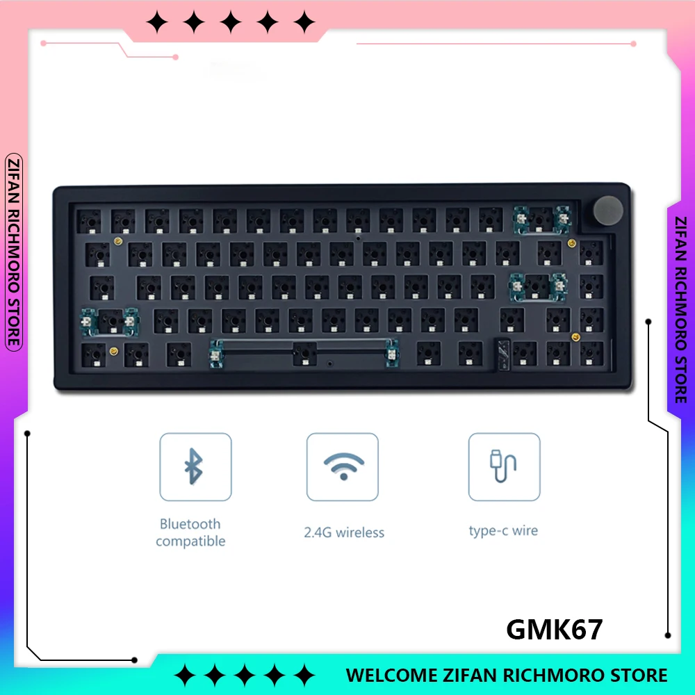 GMK67 Bluetooth 2 4G горячая замена Беспроводная механическая клавиатура Индивидуальная