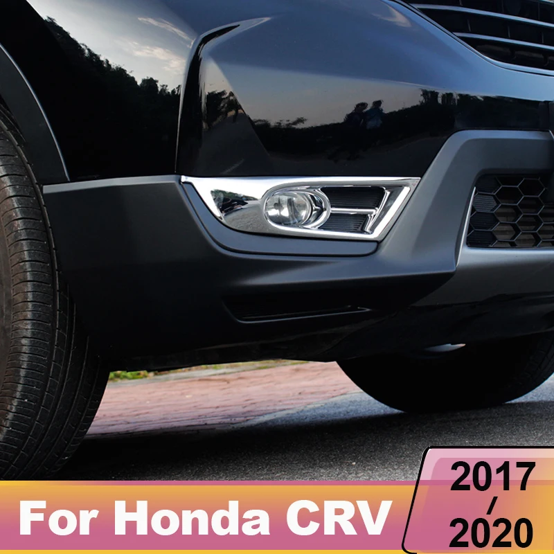 

Для Honda CRV CR-V 2017 2018 2019 2020 детектор кузова автомобиля ABS отделка автомобиля Передняя и задняя противотуманная лампа рамка стикер аксессуары