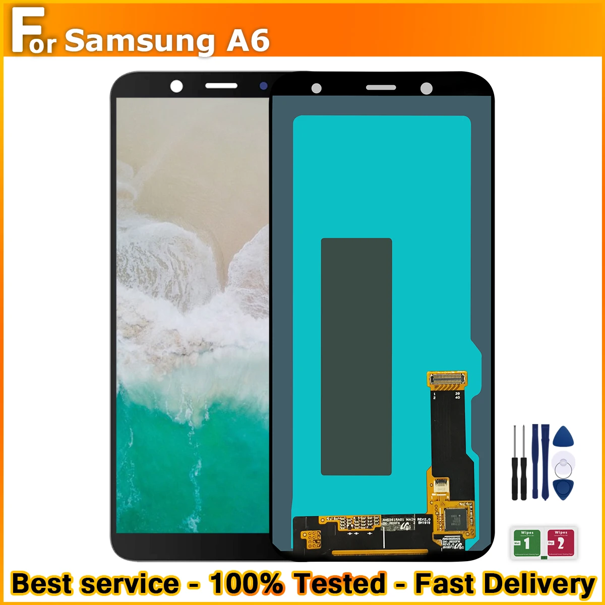 ЖК-дисплей 5 6 дюйма для SAMSUNG Galaxy A6 2018 A600 сенсорный экран A600F A600FN SM-A600FN/DS замена 100%