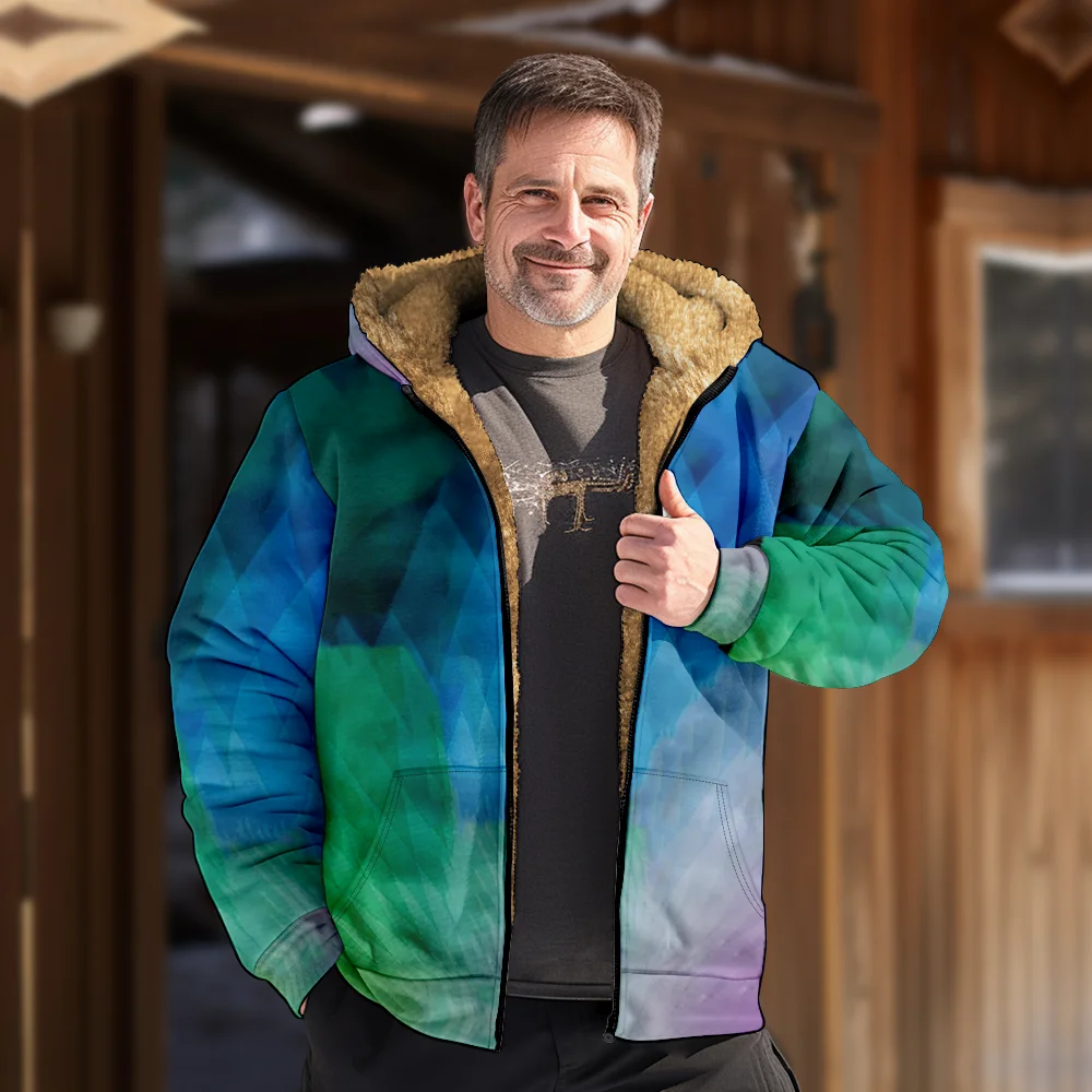 Мужские зимние куртки пальто свежий зеленый синий хлопковая одежда с