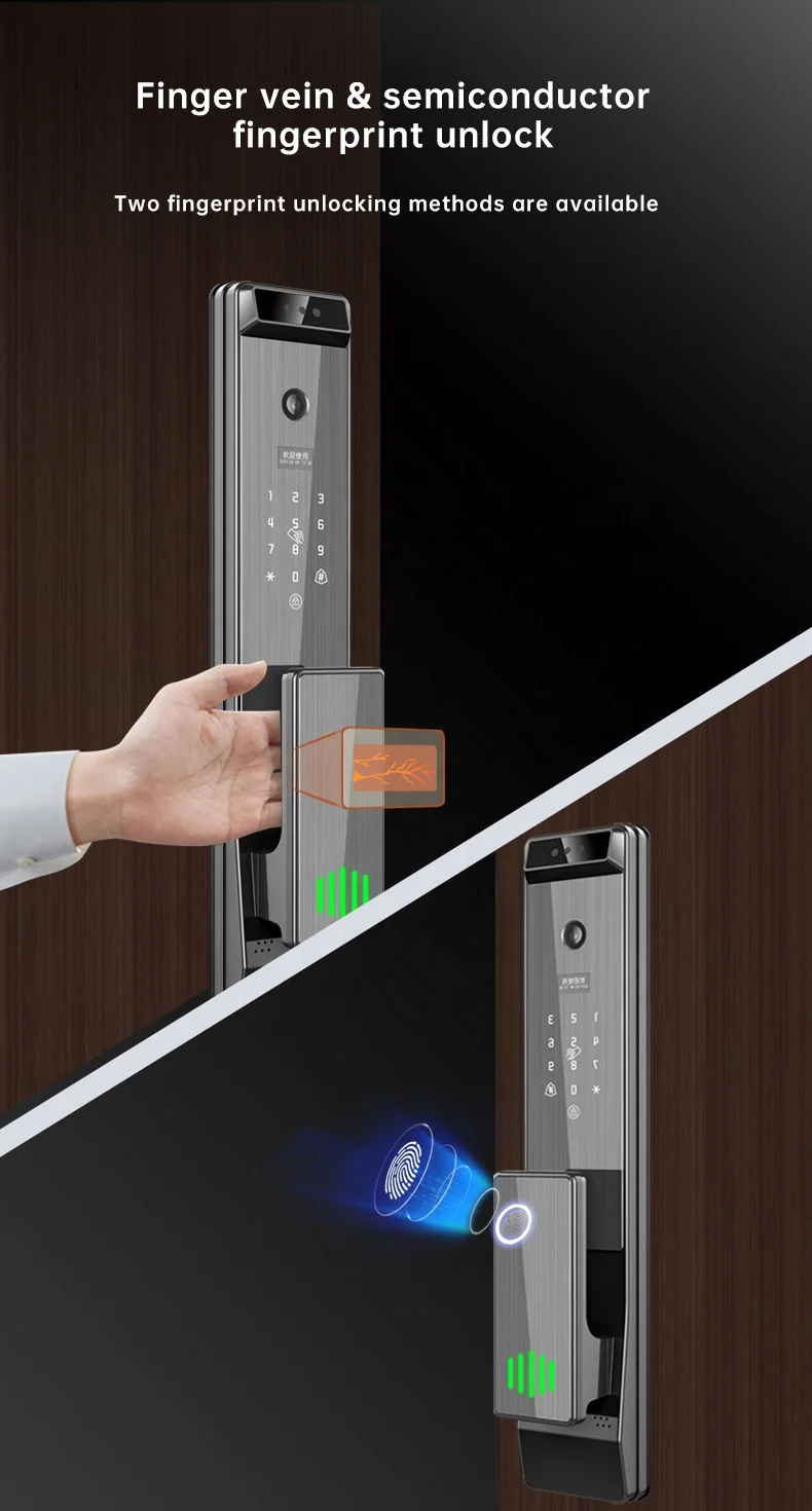 Умный замок YOUHE Tuya автоматический биометрический комбинация приложений Wi-Fi с