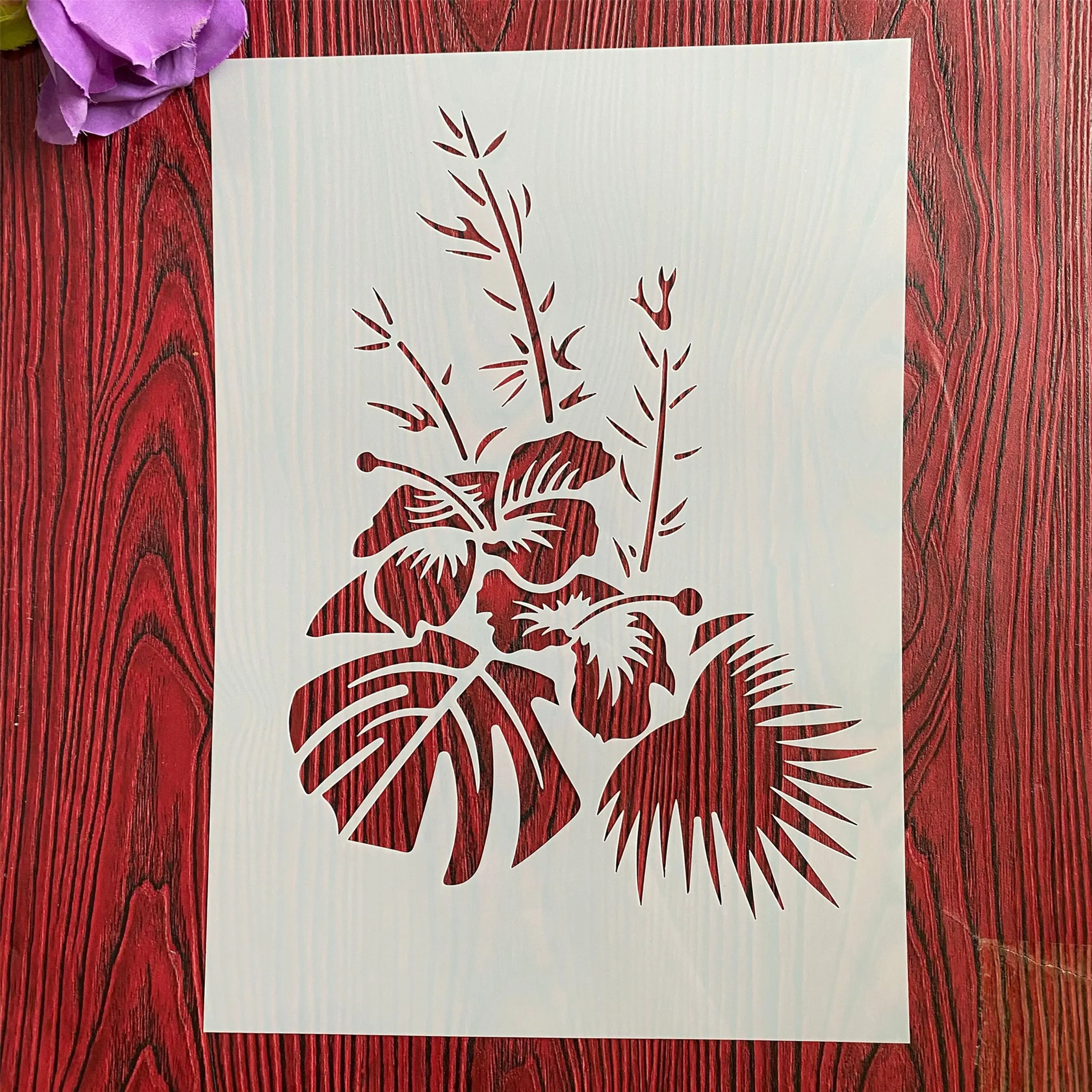 

Трафареты A4 29*21 см для самостоятельной сборки, настенная живопись, искусственная карта, шаблон, настенное цветочное растение