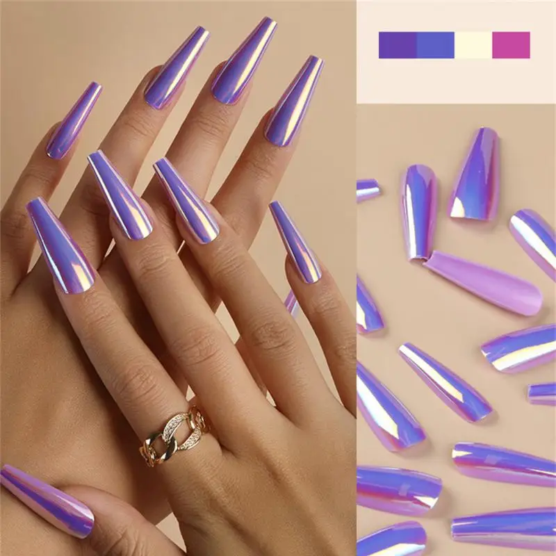 

Nail Sticker European And American Length Nail Art Long Armor Ins Style Fake Nail Art Nail Tablets False Nails Nail