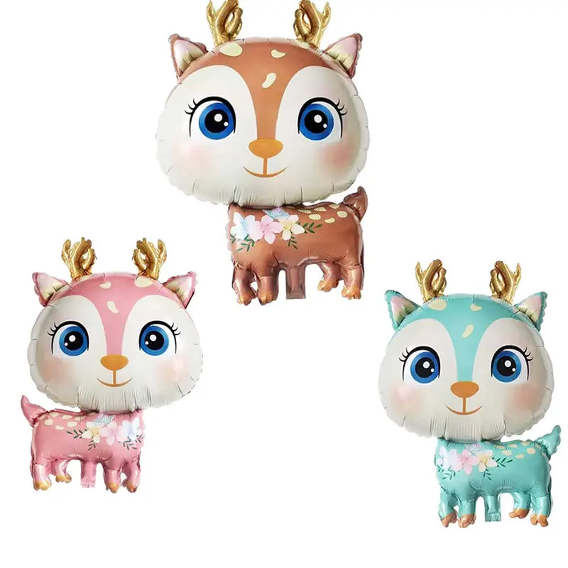 

49x74,5 см шар в форме леса Сика, рождественского оленя, мультяшный олень, Счастливого Рождества, Декор, фольгированный шар, Рождественский оле...