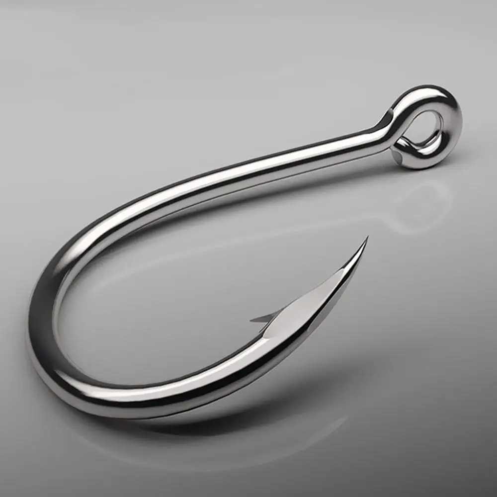

50pcs Fishing Hooks Set Carbon Steel Single Circle Fishhook Fly Fishing Jip Barbed Carp Hooks Sea Tackle Fish Accessories