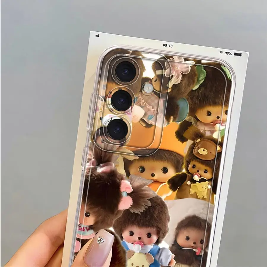 Фото Милый чехол для телефона M-Monchhichis для Samsung Galaxy A34 A35 A54 A15 A55 A23 A36 A13 A26 A24 A56 A50 A52 A31 A33 A52 A25 A51 №4