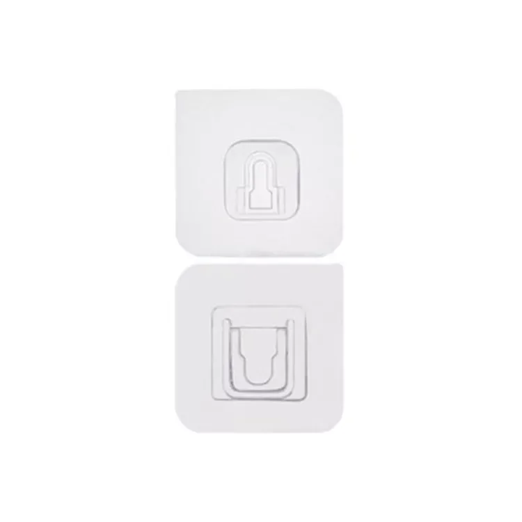 

Double-Sided Adhesive Wall Hooks Hanger Strong Transparent Suction Cup Wall Holder for Kitchen