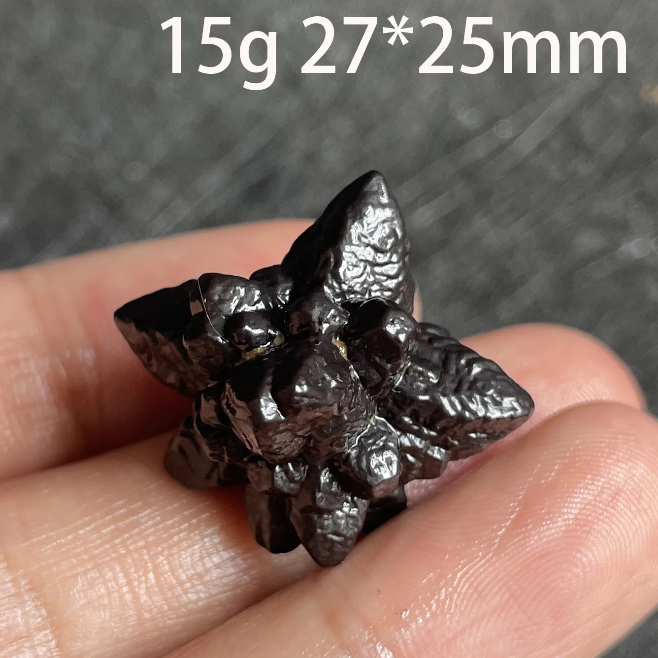 Природный Карбонат черный алмаз Несимметричное пророчество камень с