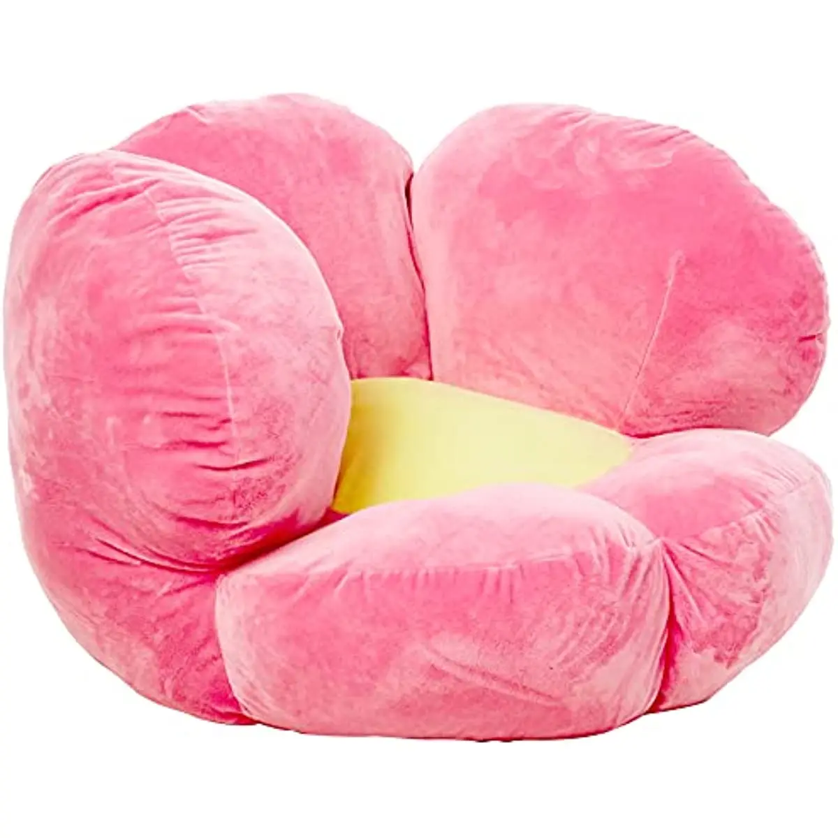 

Children's Plush Flower Character Chair Seating Kids Floral, Pink 21x19x19 Inch (Pack of 1) Bean Bag Chair with Filling