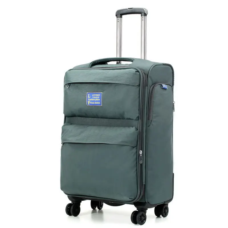 New Boarding Case 20 Inch Oxford Cloth Luggage  Universal Wheel Trolley  Travel  Password Canvas Case