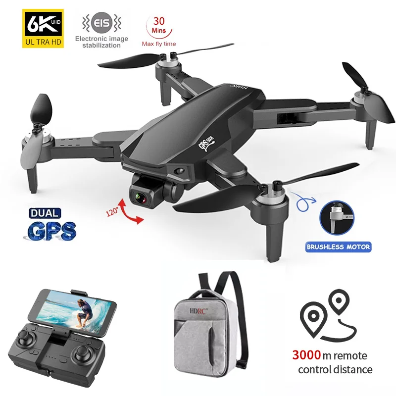 

Квадрокоптер S608 Pro, 4k, GPS, 6K HD, двойная камера