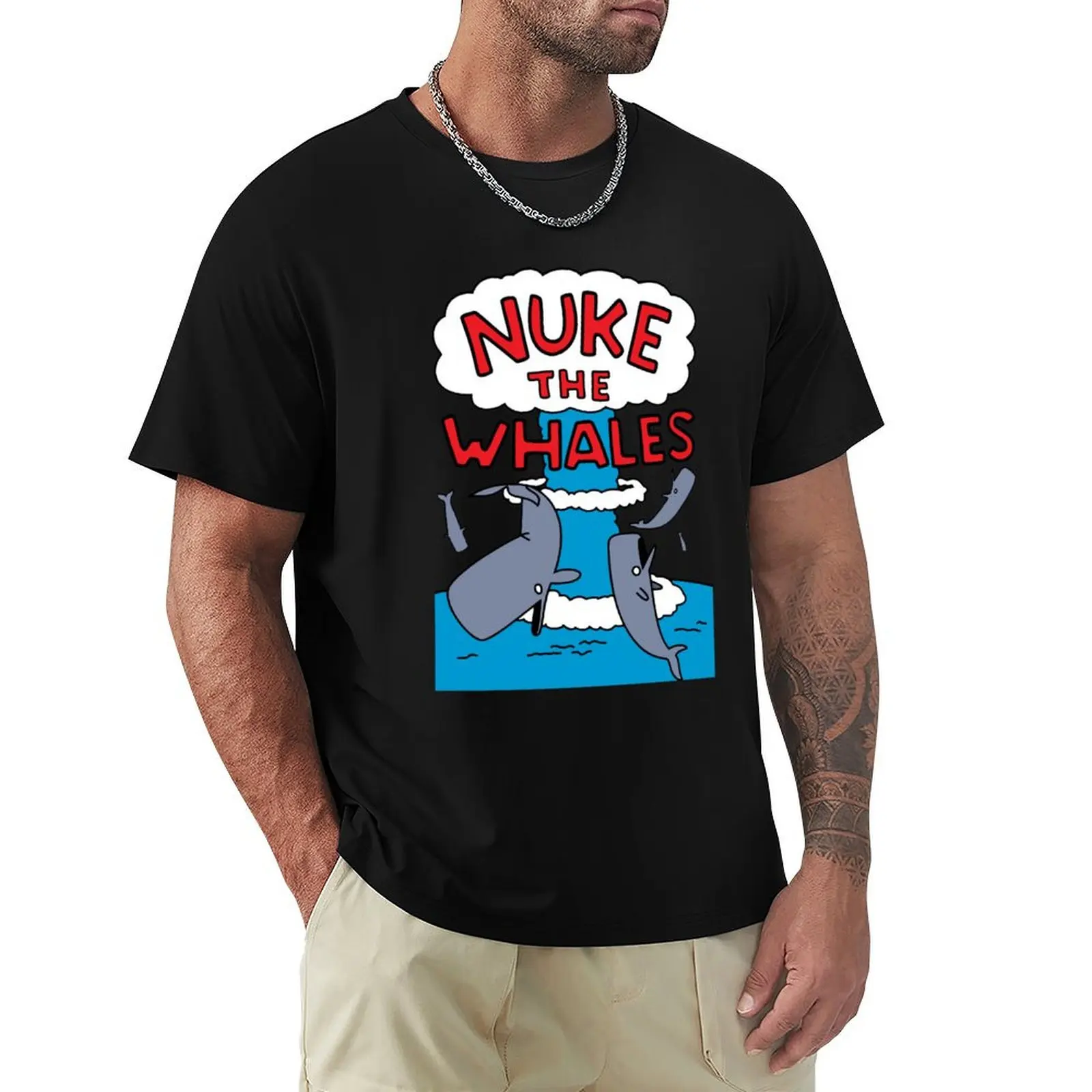 Фото Футболка Nuke The Whales (1) в уличном стиле, повседневная футболка №1