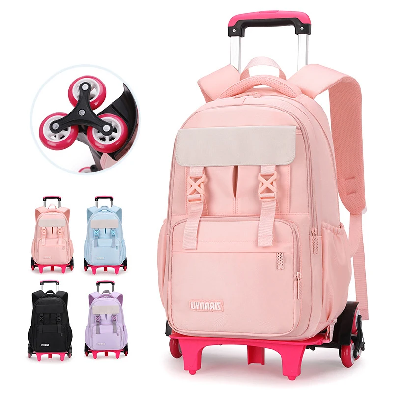 Школьный рюкзак на колесиках для девочек 6 -15 лет