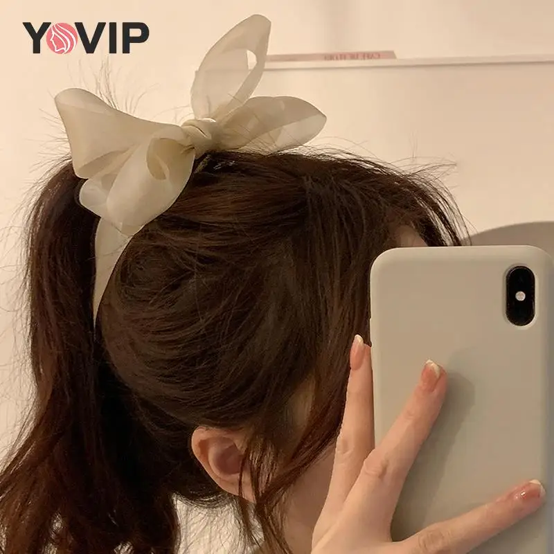 

1 шт. ленточный бант банан заколка для волос конский хвост Вертикальная заколка пружина шпилька для волос милый корейский стиль заколка для ...