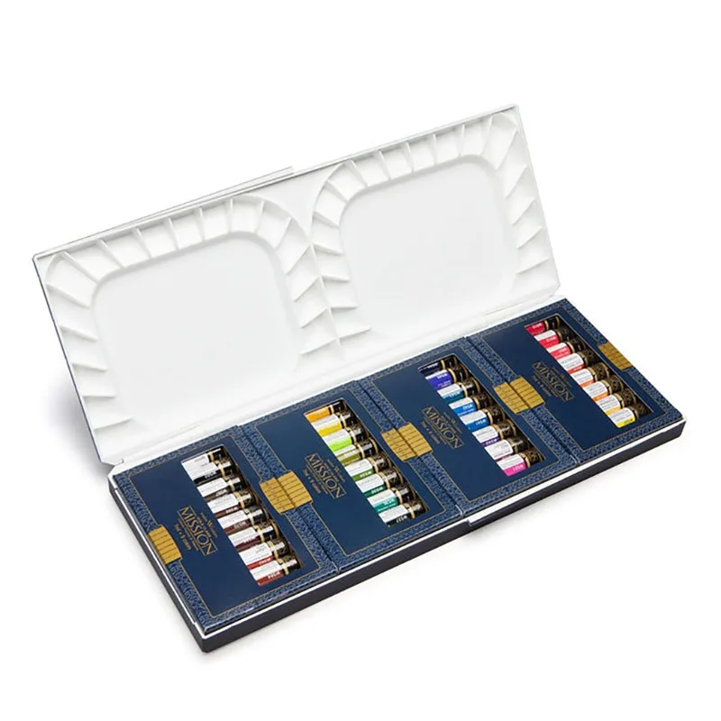 Cena Mijello Mission Gold Class 7ML Tuba Akwarela Zestaw// 36 + Paleta Czystego Pigmentu Zestawy Dostaw Sztuki Dla Artystów