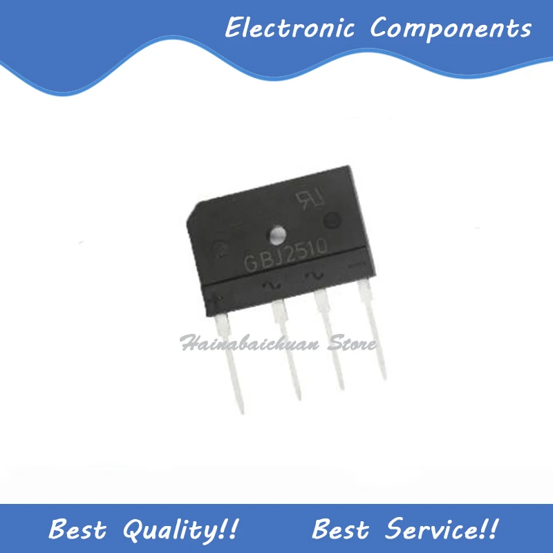 

10 Pcs/Lot GBJ2510 SIP4 New and Original In Stock