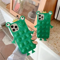 3d cute animals frog relive stress phone cases for huawei p20 p30 p40 mate 30 40 nova 3 3i 4 5 5i 6 7 se pro soft tpu back cover