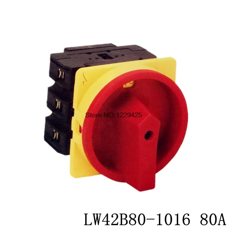 

LW42B80-1016 80A CAM on-off Switch three-phase 380 V Power Cut Off Rotary Universal Changeover Switch LW42B Change Over Switch