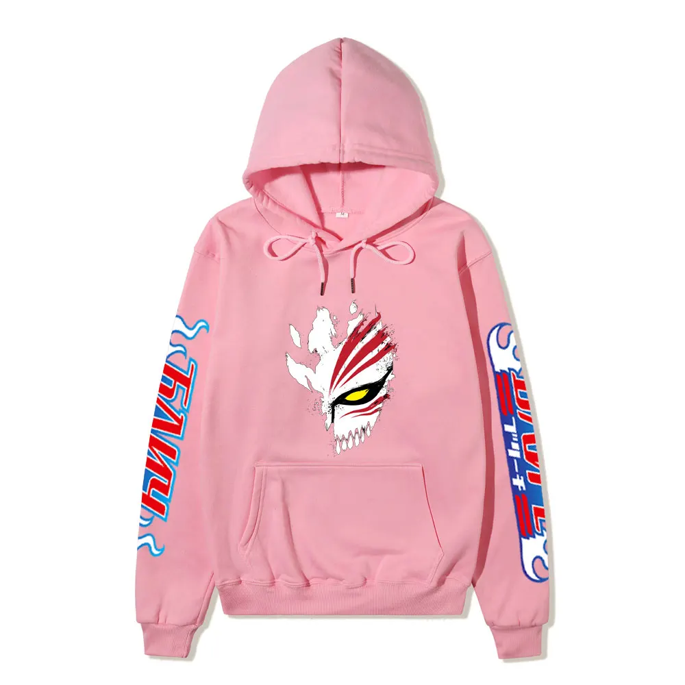 Худи в стиле аниме Харадзюку Отбеливающее Готическая мультяшная маска манга для