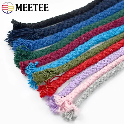 Meetee Хлопковая веревка 5/7 мм 10 м