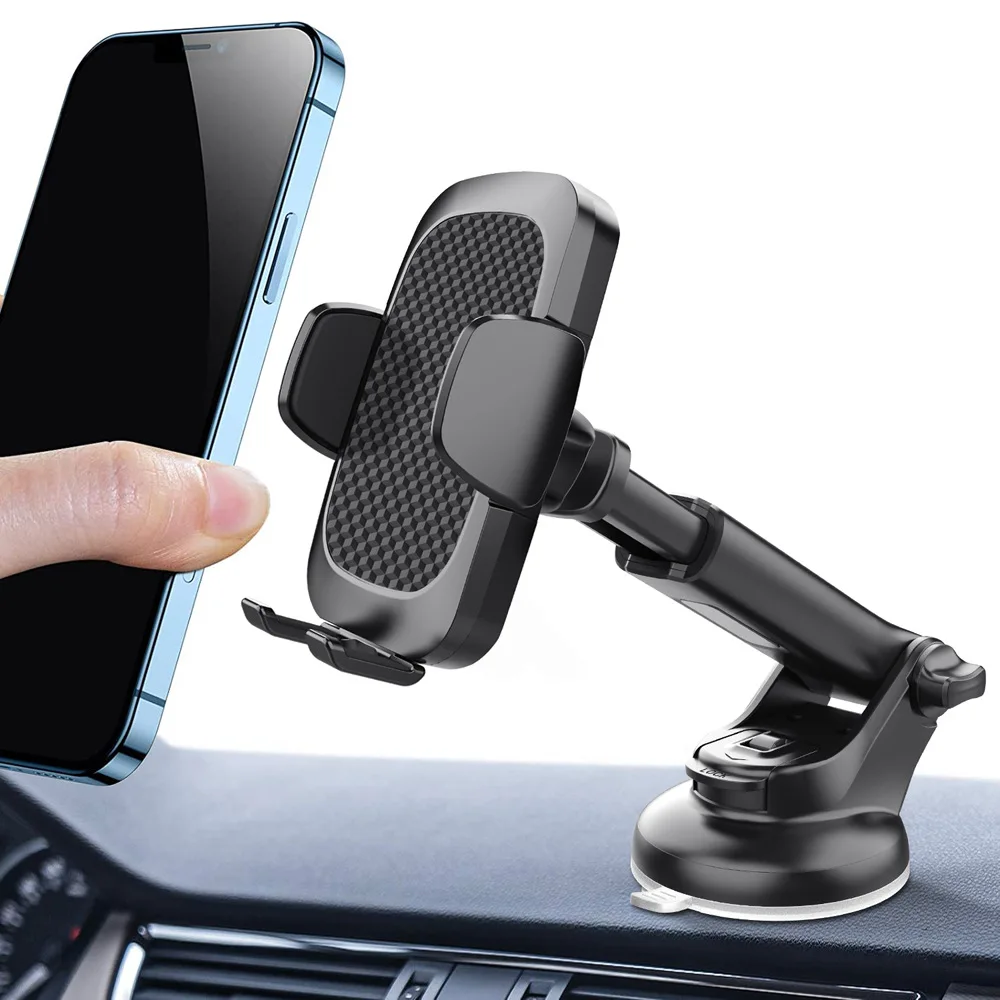 

Gravity Car Phone Holder Suction Cup Adjustable Universal Holder Stand in Car GPS Mount For iPhone 13 12 Pro Huawei Samsung