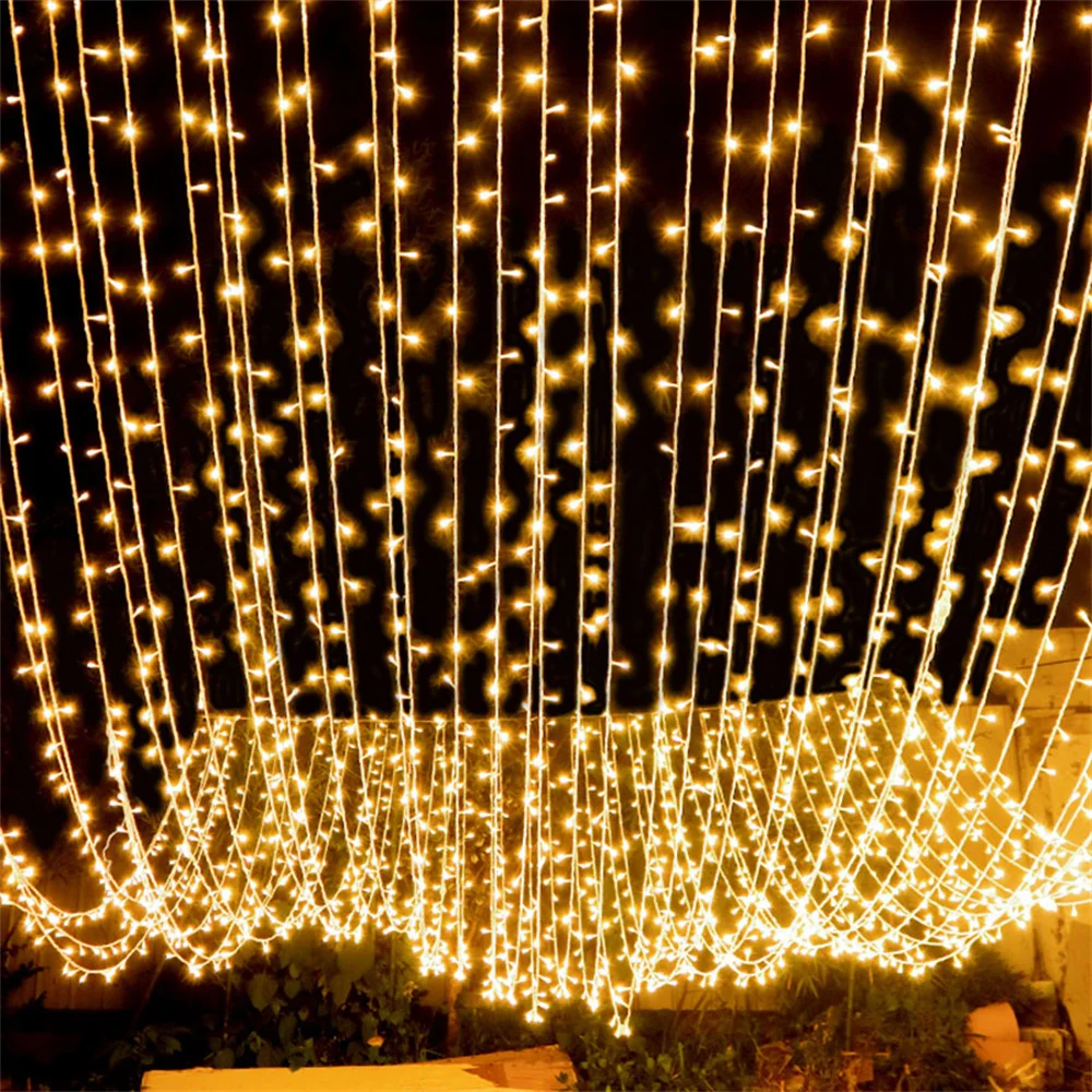 

10M 100M 200M 500M Christmas String Light 8 Modes Outdoor Wedding Fairy Garland Light for Home Garden Patio Tree Party Decor