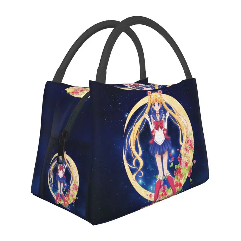 

Изолированные сумки для обеда с аниме моряками для женщин, герметичный кулер Moon Girl, Термальный Ланч-бокс для офиса, пикника, путешествий