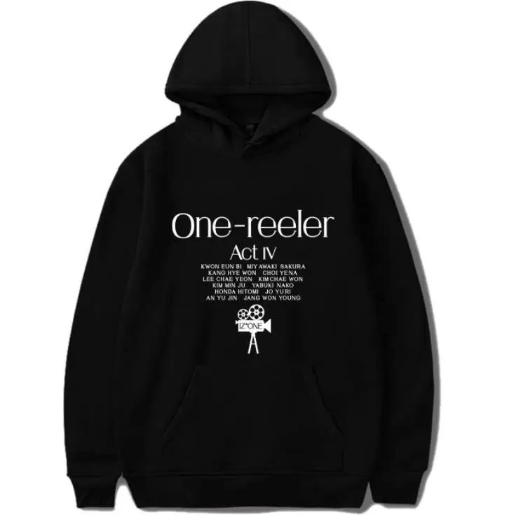 

Коллекция 2022 года, модные худи Izone One-react IV, худи унисекс с флисовой подкладкой, 6 цветов