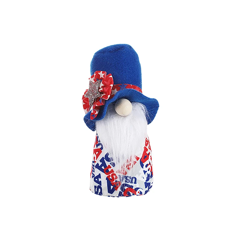 

Patriotic Gnome Decoration, Handmade Elf Dwarf for Independence Day, Veterans Day, Memorial Day