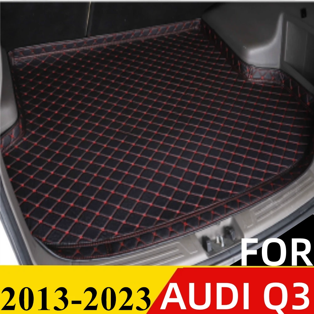 

Коврик для багажника автомобиля для AUDI Q3 2013-2023, для любой погоды, XPE, Высокий Боковой задний грузовой коврик, подкладка, автомобильные задние части, багажник, коврик для багажа