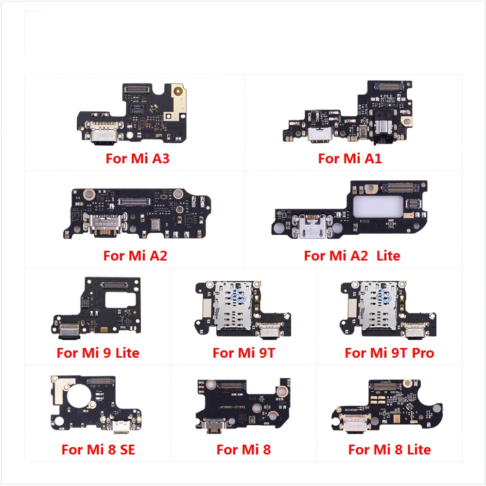 

Charging Flex Cable For XiaoMi Mi 9T Pro / 9 / 8 SE / A3 / A1 / A2 Lite Charger Port Dock Connector Board Repair Parts