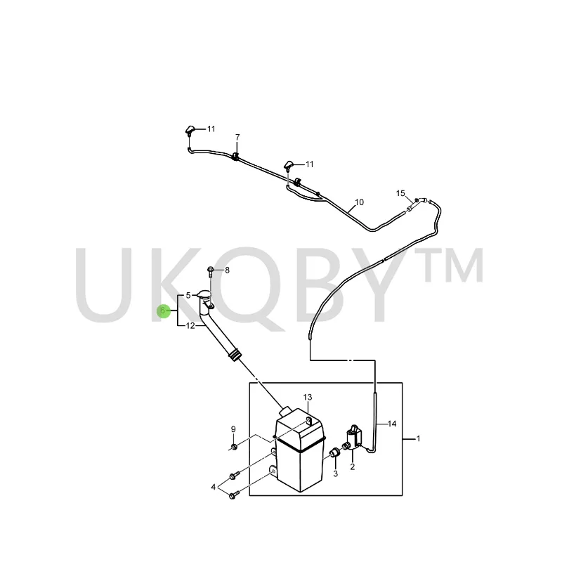 96550799 96465688 подходит для Ka iyu e HRV бутылка-распылитель стеклоочистителя бутылка с