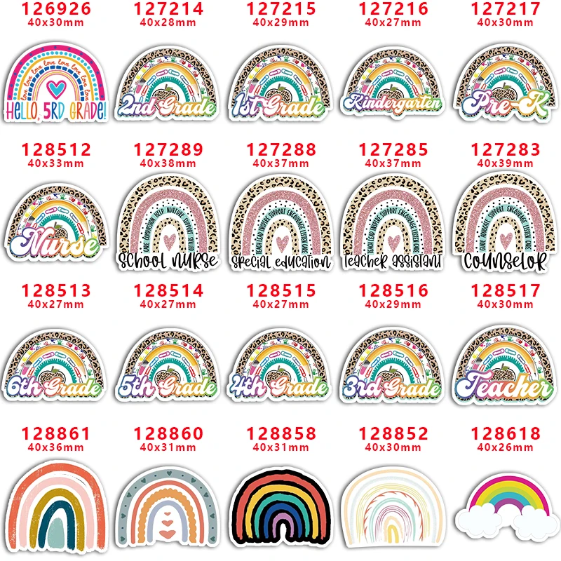 10 шт./лот Радужные облака Акриловые Плоские пластиковые смолы DIY подарки поделки