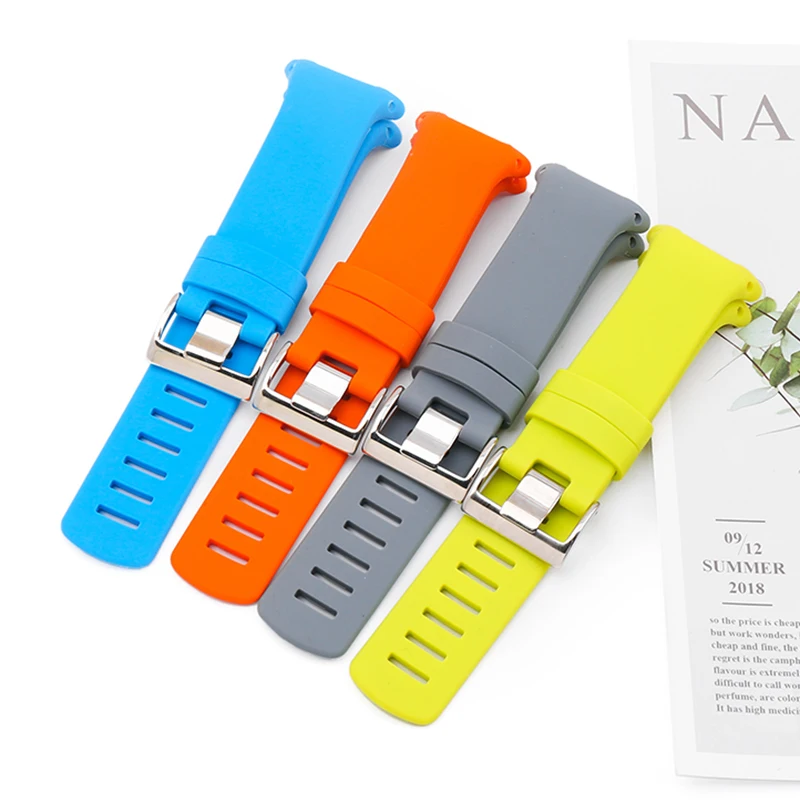 Watch accessories Suitable for Matsutaku SUUNTO Sports Watch D6 D6i D4 D4i NOVO silicone  men's and women's strap