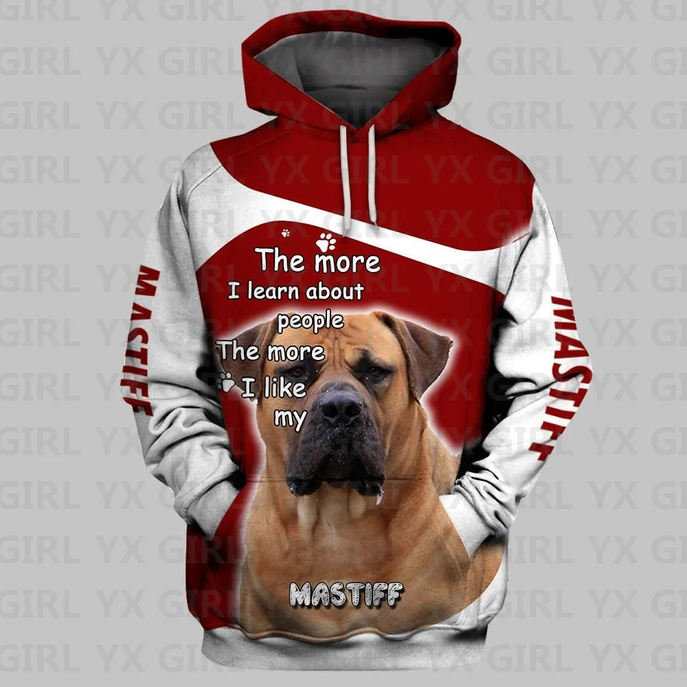 Толстовки с 3D принтом персонажа стаффордшира Бультерьера пуловеры унисекс