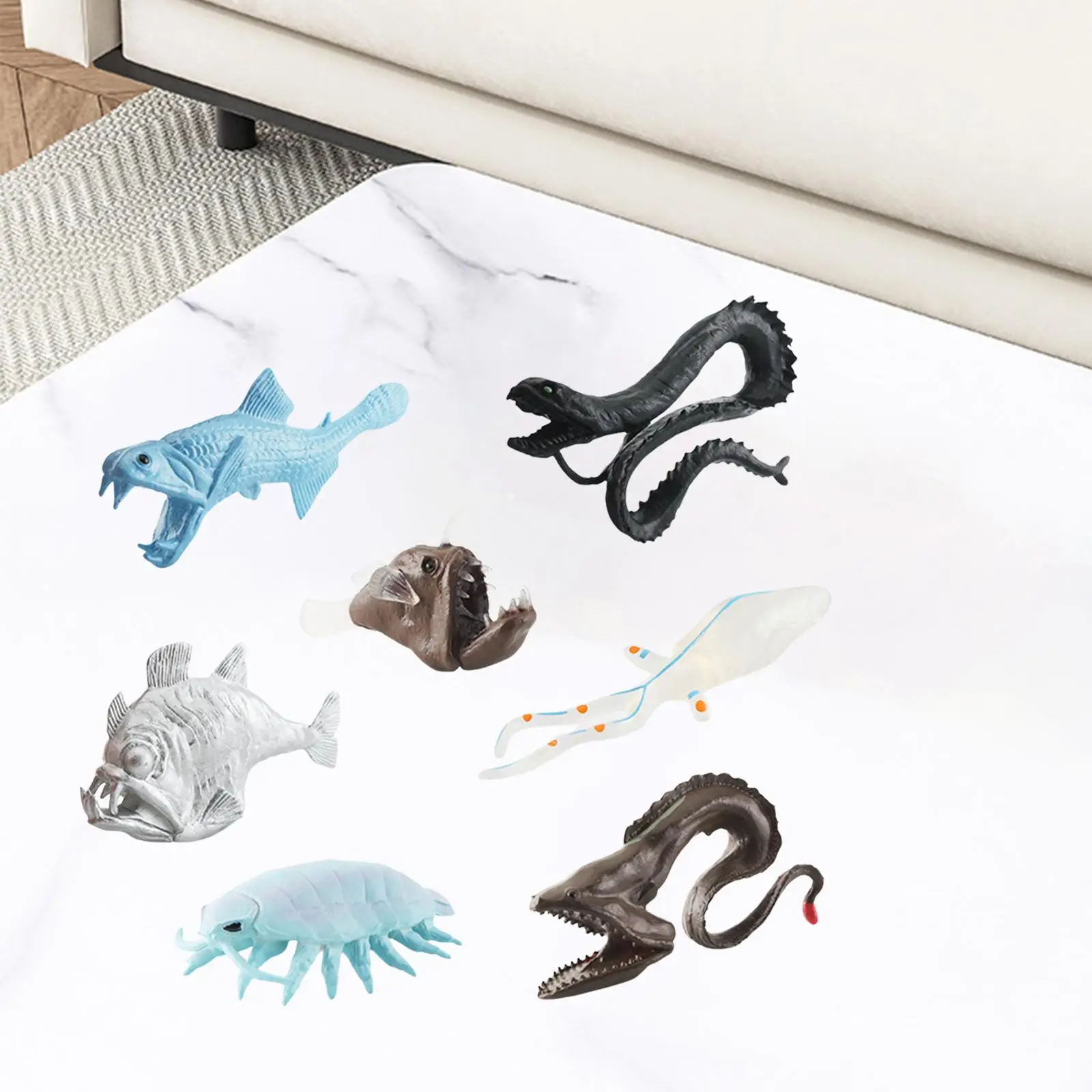 Фигурки животных из глубоководной биологии 7 шт.