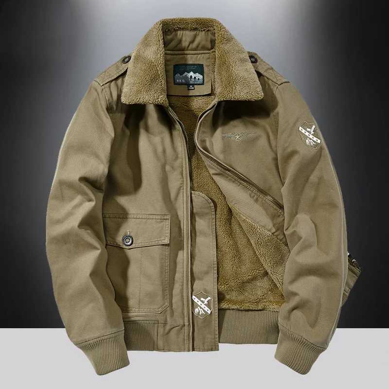 

Мужская теплая куртка на флисе, повседневная хлопковая Военная тактическая куртка с меховым воротником, верхняя одежда для зимы