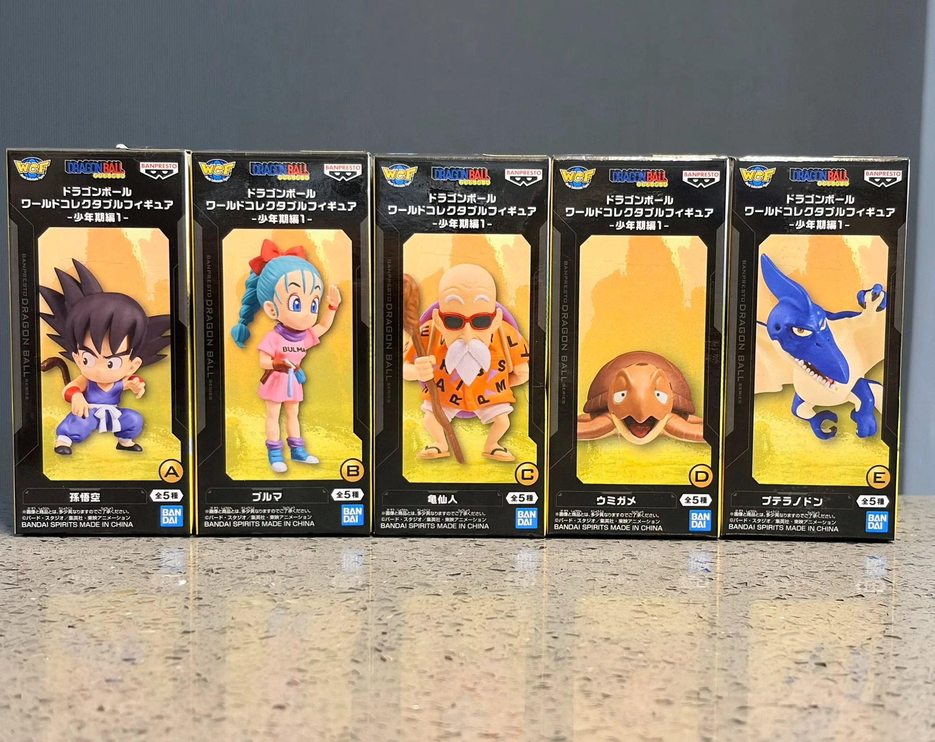 Фото В наличии оригинальные модели BANDAI BANPRESTO WCF Dragon Ball Childhood Edition: Сон Гоку, Мастер Роши, Бульма — аниме-фигурки, подарки. №4
