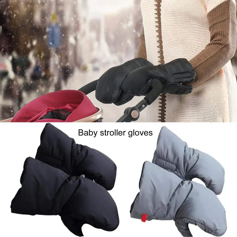 

1 Pair Outdoor Gloves Convenient Soft Anti-slip Baby Carriage Pushchair Outdoor Handlebar Gloves for Lady Winter Gloves Gloves