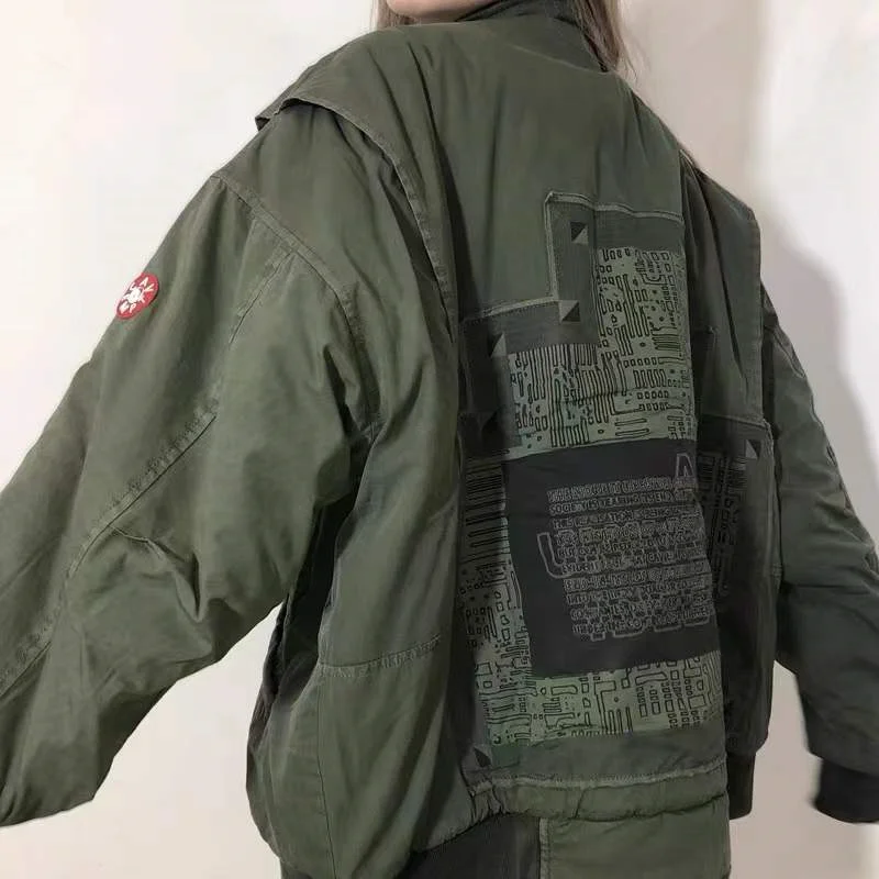 

Зимнее армейское пальто, спасательный жилет, военная цветная батик куртка для мужчин и женщин, Бомбер, пуховики, парки, лучшее качество, CE CAVEMPT одежда