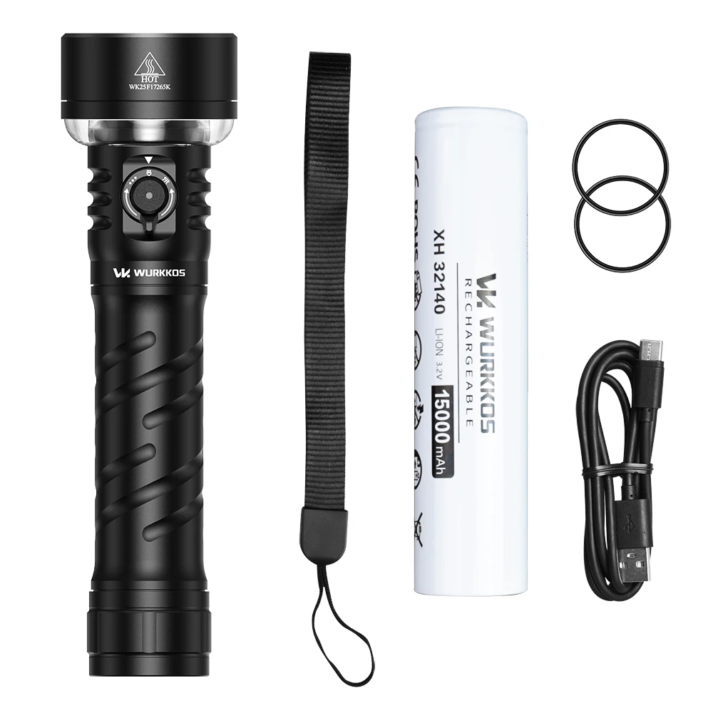 

Wurkkos TS27 Фонарик алюминиевый 3200LM