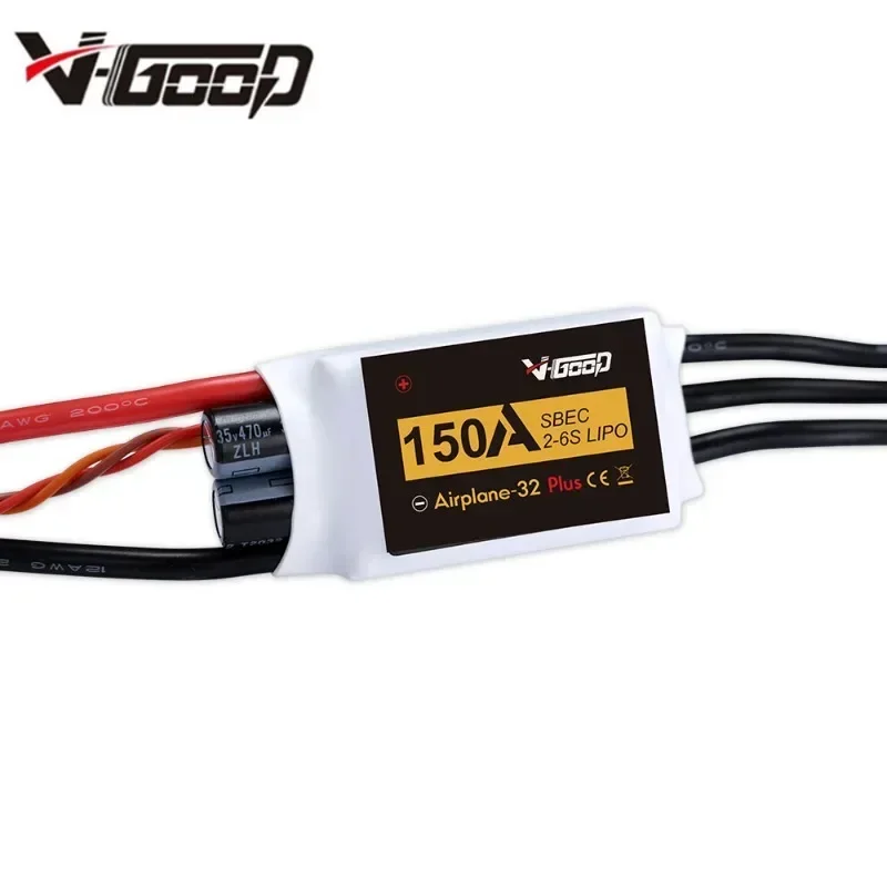 Фото Бесколлекторный ESC VGOOD 6A/15A/20A/30A/40A/60A/80A/100A/120A/150A 2-6S 32-бит с 1.5A SBEC для аксессуаров радиоуправляемых самолетов №5