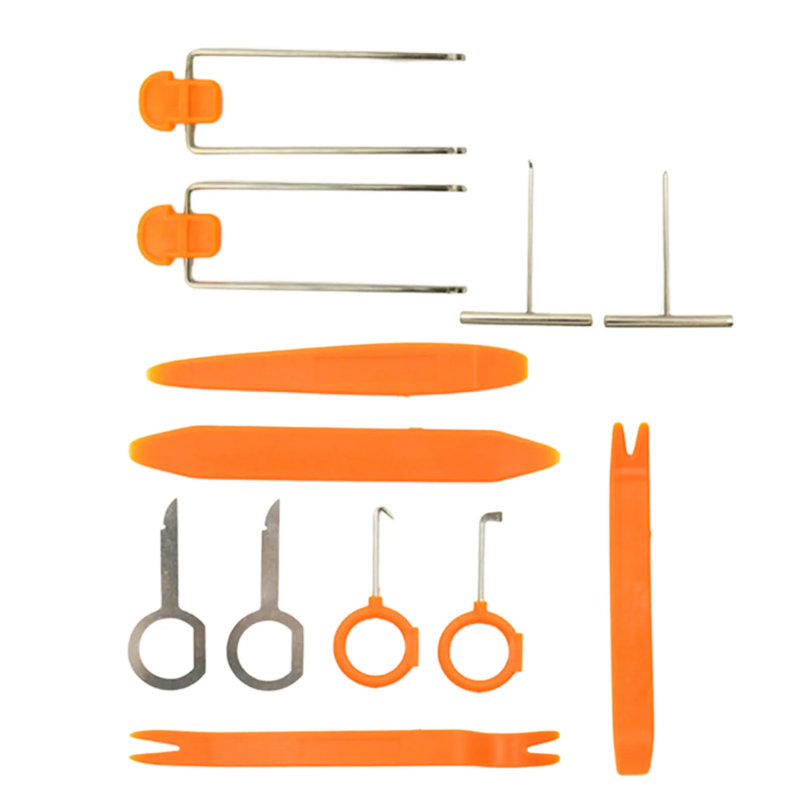 

12 Pcs Trim Removal Tool Auto Clip Pliers Fastener Terminal Remover Set Nylon Tool Kit For Car Panel Dash Door Audio Radio