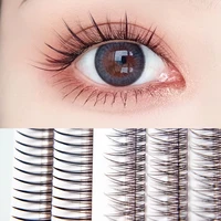 a m shape fishtail mixed premade fans eyelashes 10 12mm natural fluffy false lash clusters individual eyelash extension makeup