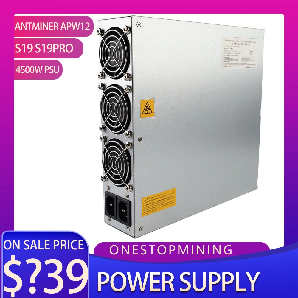 

Блок питания GPW12 для майнинга, 4500 Вт, блок питания для майнинга Antminer S19 S19Pro 110T