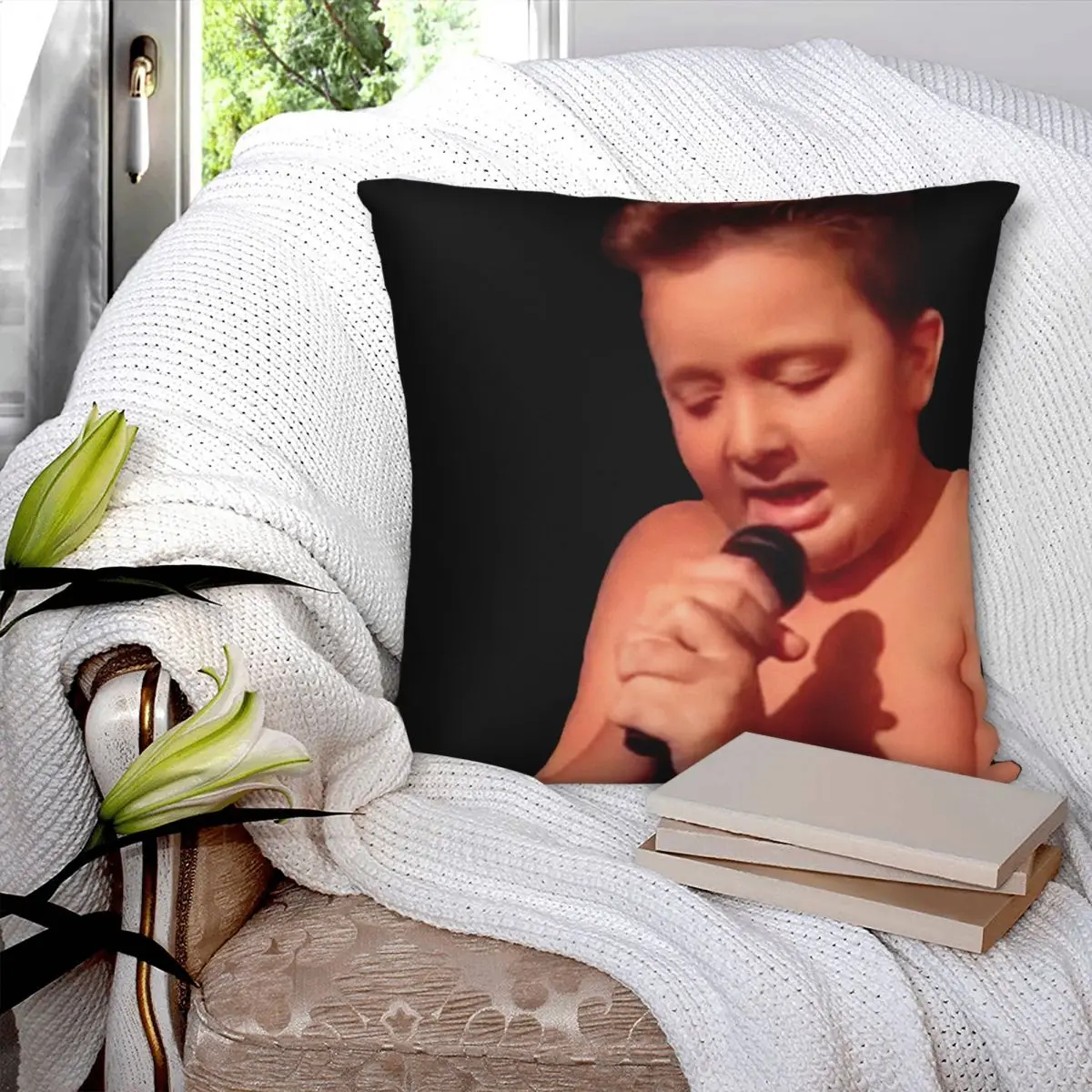 Квадратная наволочка Gibby в стиле ретро из полиэстера для подушки бархатная