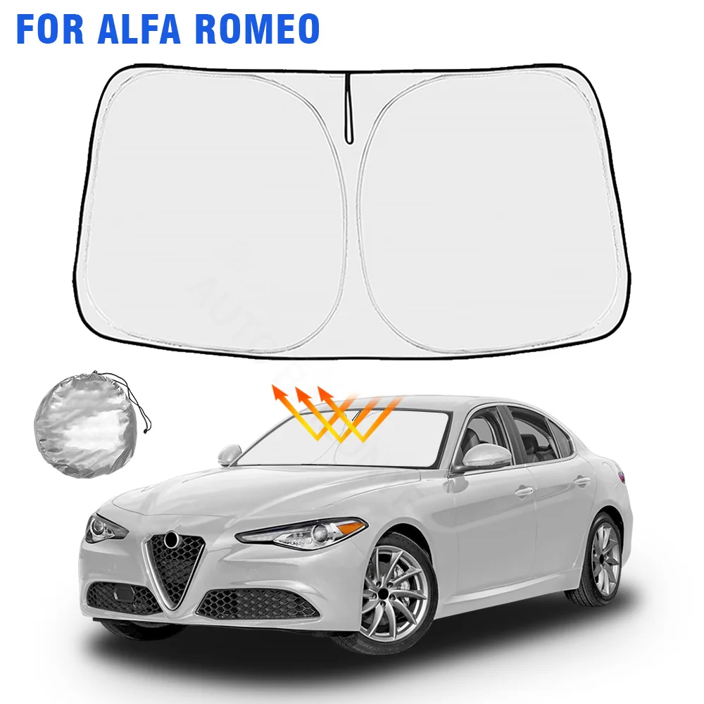 Солнцезащитный козырек на лобовое стекло для Alfa Romeo Giulietta 2010-2021 2022 2023 2024