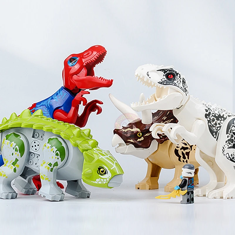 Конструктор динозавр Мир Юрского периода тираннозавр 2 сборные кирпичи сделай