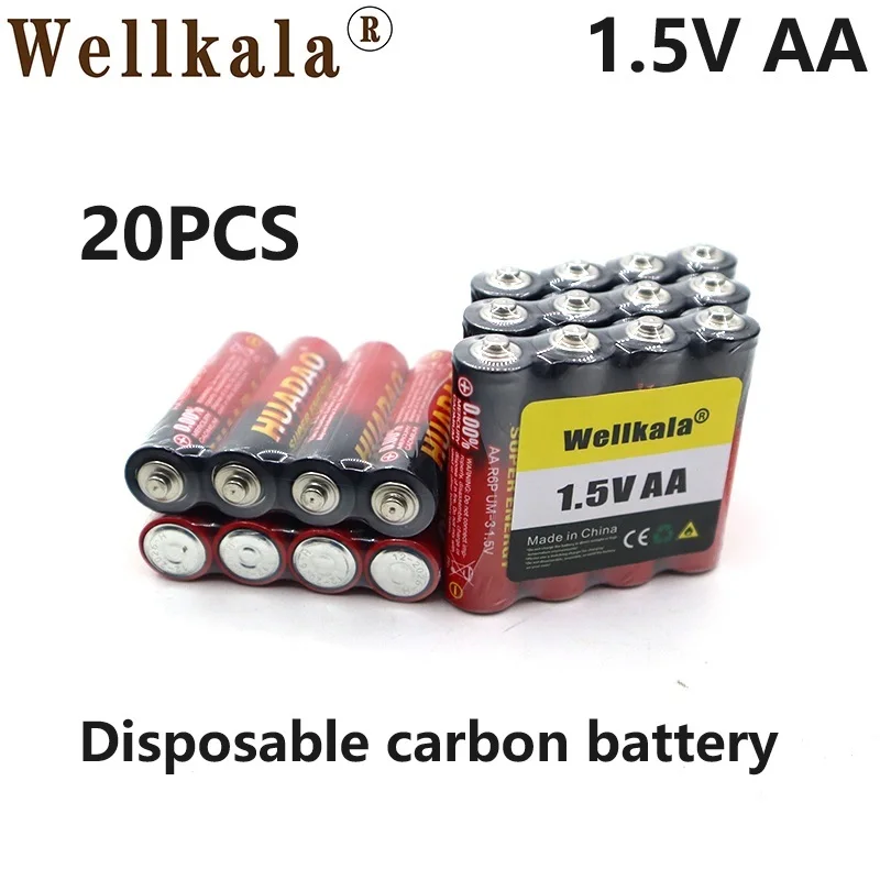 

Aviation Reaches 1.5V AA Disposable Carbon Batteries for Remote Control, Alarm Clock,Radio,Temperature Gun,Flashlight, Toys, Etc