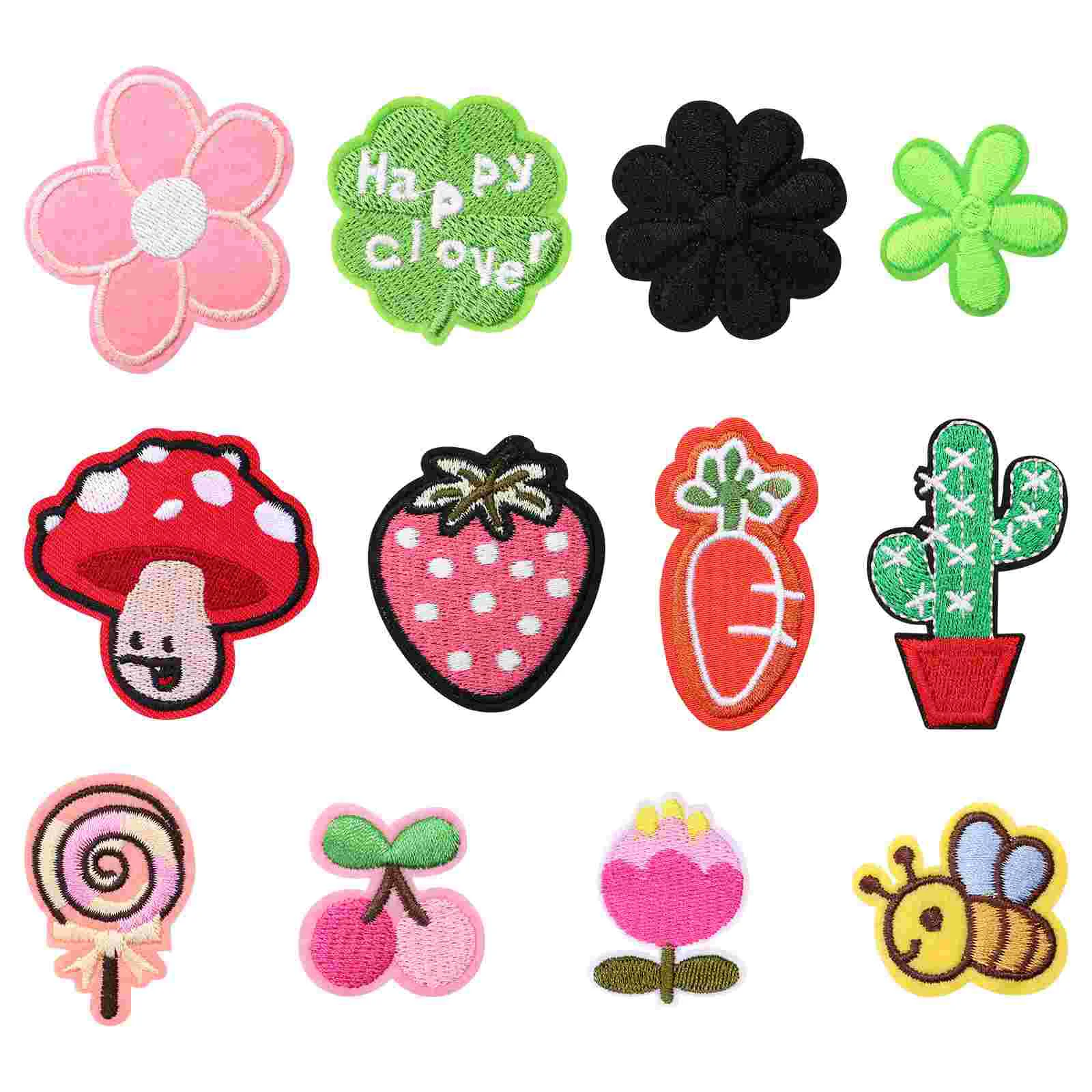 

12 Decorative on Sew on Decorative DIY Sew Applique Repair Patch for Clothes Bag